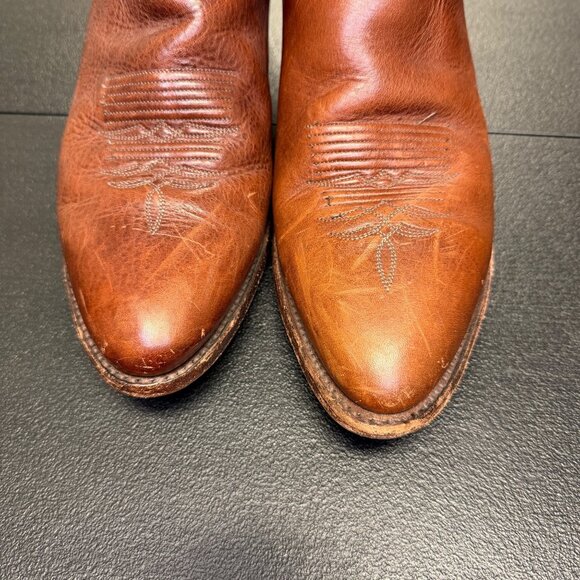 El Dorado Men’s Western Cowboy Boots Brown Leather 13” Shaft Size 10D R9211 main image 13